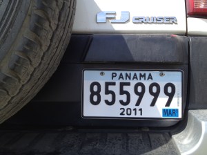 Autokennzeichen in Panama 855999